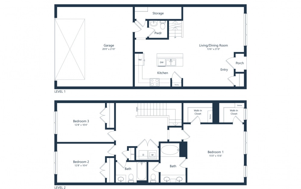 a 3 bedroom townhome